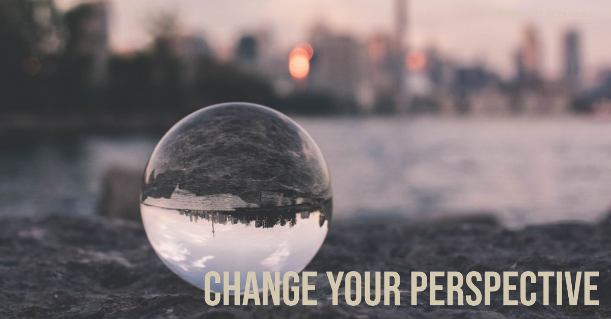 Image with the words change your perspective